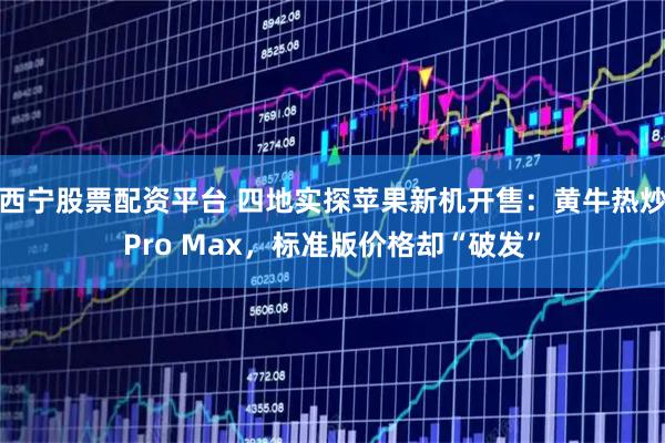 西宁股票配资平台 四地实探苹果新机开售：黄牛热炒Pro Max，标准版价格却“破发”